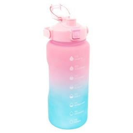 Garrafa Squeeze com Marcadores Lyor 2 Litros - DEGRADE ROSA/AZUL