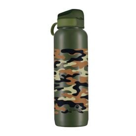 Garrafa Squeeze Camuflado Verde Bandeirantes - 1 Litro
