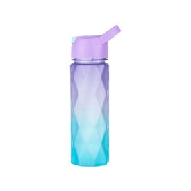 Garrafa Squeeze Colorida com Canudo 600Ml Flashgoods - Sortido