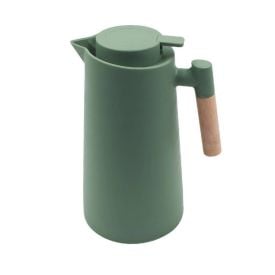 Garrafa T&eacute;rmica com Cabo de Madeira 1 Litro Havan Casa - Verde