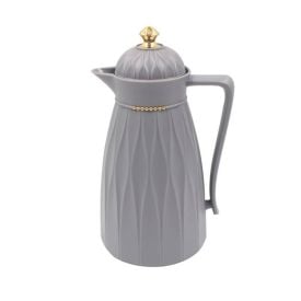 Garrafa Térmica com Topo Dourado Havan Casa 1 Litro - Cinza