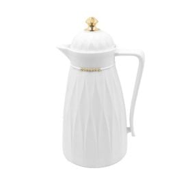 Garrafa Térmica com Topo Dourado Havan Casa 1 Litro - Branco