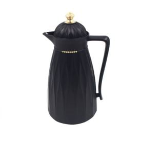 Garrafa Térmica com Topo Dourado Havan Casa 1 Litro - Preto