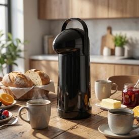 Garrafa Térmica de Pressão Mor 1 Litro - Preto