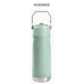 Garrafa Squeeze Térmica com Canudo 650Ml Scream - Verde Claro