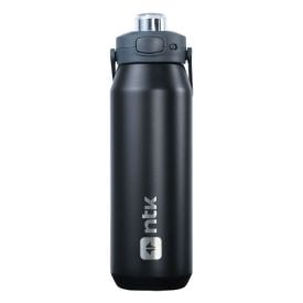 Garrafa Térmica Isomax 1 Litro Aço Inoxidável Nautika - Preta