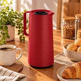 Garrafa Térmica Rolha Bule Haus 1 Litro Mor - Vermelho