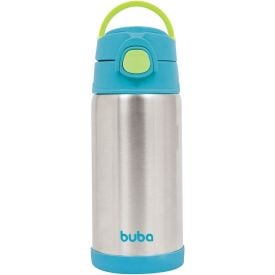 Garrafa Térmica Infantil 400 ml Parede Dupla Buba - Azul Claro