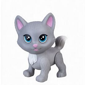 Gatinha Cinza Na Casinha Mini Pet Pupee