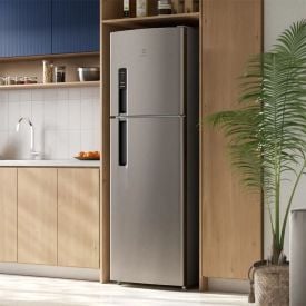 Refrigerador Geladeira Electrolux Frost Free Inverter 400 Litros Inox look IF44S