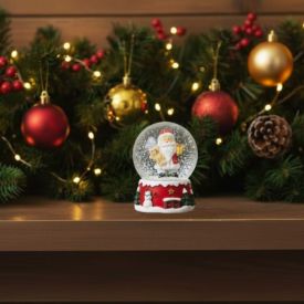 Globo Natalino Noel 6 Cm Base Casa Vermelha Havan Casa - Sortido