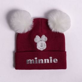 Gorro Infantil Menina Bordado em Tricot Disney - MINNIE MOUSE U