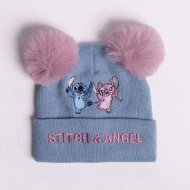 Gorro Infantil Menina em Tricot Disney - STITCH & ANGEL U