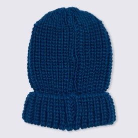 Gorro Tamanho Único Tricot Liso Patrícia Foster - AZUL JEANS U