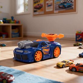 Carro Hot Wheels Speed Changer com Luz e Som 23Cm Multikids