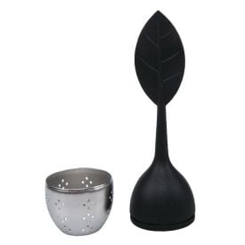 Infusor De Chá Finecasa Silicone 5Cm - Preto