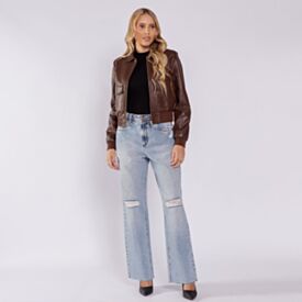Jaqueta Feminina Bomber Em PU Boby Blues
