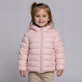 Jaqueta Infantil Aspen Menina 1 a 3 Anos Com Capuz Yoyo Kids