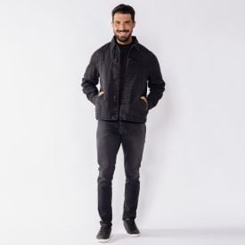 Jaqueta Jeans Masculina Thing Preto