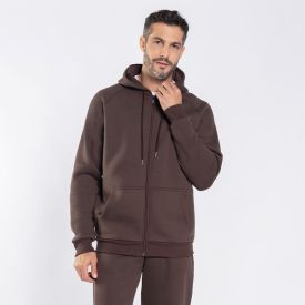 Jaqueta Masculina De Moletom Com Capuz Marc Alain