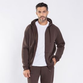 Jaqueta Masculina De Moletom Com Capuz Marc Alain