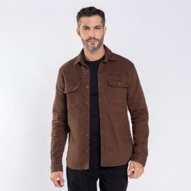 Jaqueta Masculina Em Sarja Thing Marrom