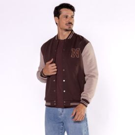 Jaqueta Moletom Masculina College Thing Cafe/Fendi