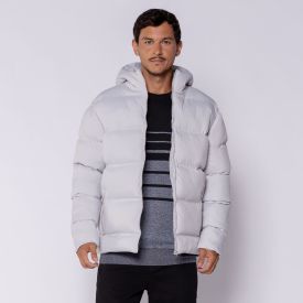 Jaqueta Puffer Masculina Com Capuz Fusionada Aspen Marc Alain