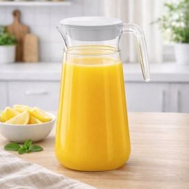 Jarra de Plástico com Tampa Belly Ou 1,8 Litros - Branco