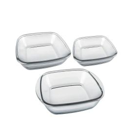 Jogo de Assadeiras Quadradas Sempre Nadir 3 Peças