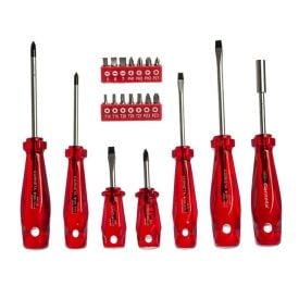 Jogo Chave De Fenda Philips E Bits 21 Peças Corneta - Vermelho