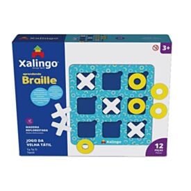 Jogo da Velha Tátil Aprendendo Braille Xalingo