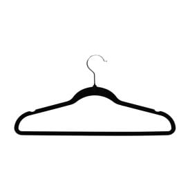 Jogo de Cabides Aveludado Powermaind Camesa 10 Peças - Preto