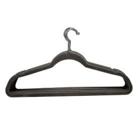 Jogo De Cabides Slimline Antideslizante Veludo Cinza Mimo Style