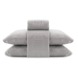 Jogo de Cama 4 Peças Stripe Firenze King Havan Casa - Cinza Amianto