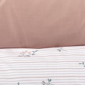 Jogo de Cama Casal Percal Buona Fortuna 3 pçs - Alice Rosa