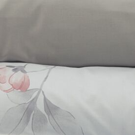 Jogo de Cama Casal Percal Buona Fortuna 3 pçs - Sophie Prata