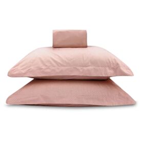 Jogo de Cama Casal 3 Peças Buona Fortuna - Poa Rosa