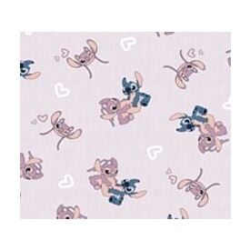 Jogo de Cama Casal Disney Portallar 3 pçs - ANGEL E STITCH LOVE