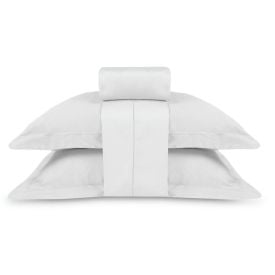 Jogo de Cama Casal 300 Fios Ponto Cheio Buona Fortuna - Branco