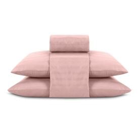 Jogo de Cama Casal 4 Peças Stripe Firenze Havan Casa - Rosa