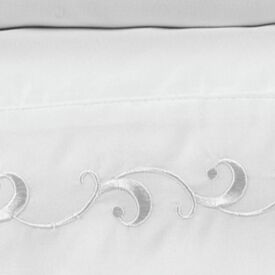 Jogo de Cama Casal Imperial Bordado Havan Casa 4 pçs - Branco