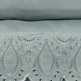 Jogo de Cama Casal Imperial com Renda Havan Casa 4 pçs - Verde
