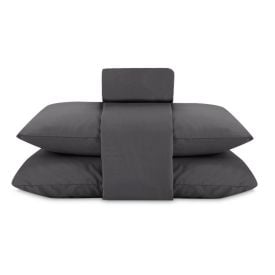 Jogo de Cama Casal Elegance Liso Havan Casa 4 pçs - Chumbo