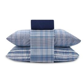 Jogo de Cama Casal Elegance Havan Casa 4 pçs - Jack Xadrez Azul