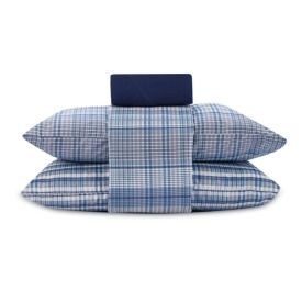 Jogo de Cama Casal Elegance Havan Casa 4 pçs - Jack Xadrez Azul