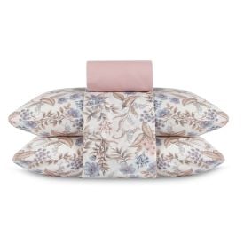 Jogo de Cama Casal Elegance Havan Casa 4 p&ccedil;s - Giardino Bloom Rosa