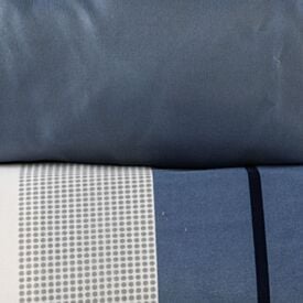 Jogo de Cama Casal Elegance Havan Casa 4 pçs - Weber listra Azul