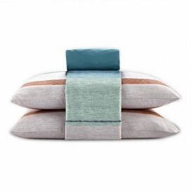 Jogo de Cama Casal Elegance Havan Casa 4 pçs - Paladio Listra Verde