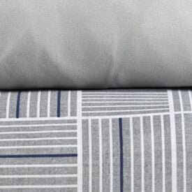 Jogo de Cama Casal Elegance Havan Casa 4 p&ccedil;s - Detroit Geo Cinza